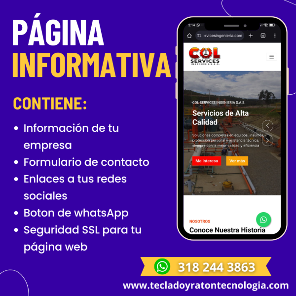 Landing Page Corporativa o Informativa